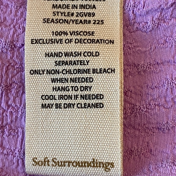 Soft Surroundings Stephanie Tunic in Lilac Size Large - Picture 11 of 16